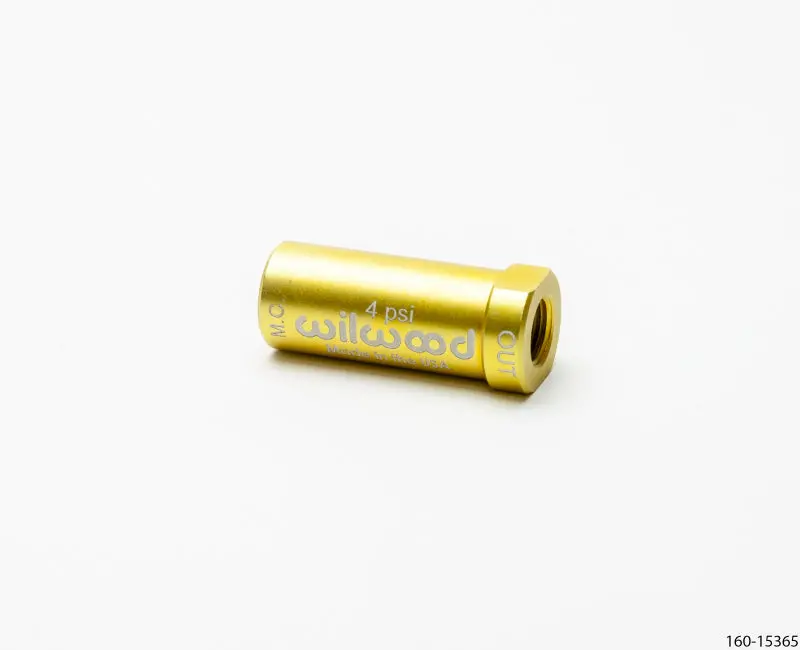 Wilwood Residual Pressure Valve - New Style 4 Psi / Gold 1