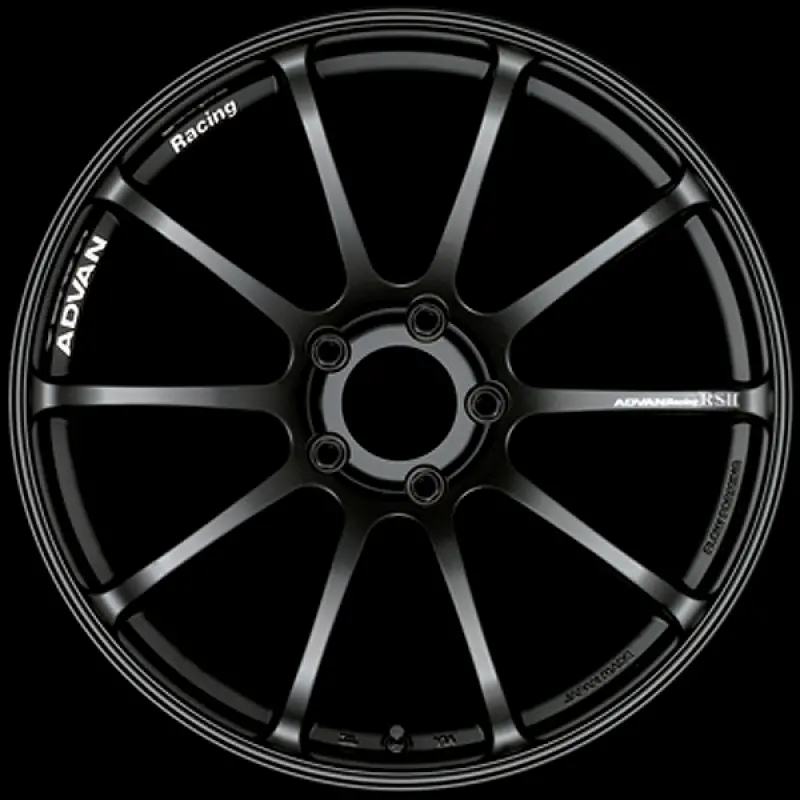 Advan Rsii 18X9.5 / +41 Offset / 5-98 / 58Mm Bore / Semi Gloss Black 1
