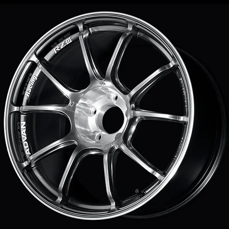 Advan Rziii Hyper Platinum Black & Diamond-Cut Wheel – 18X8.5In, +47Mm Offset, 5X100, 63Mm Center Bore 1