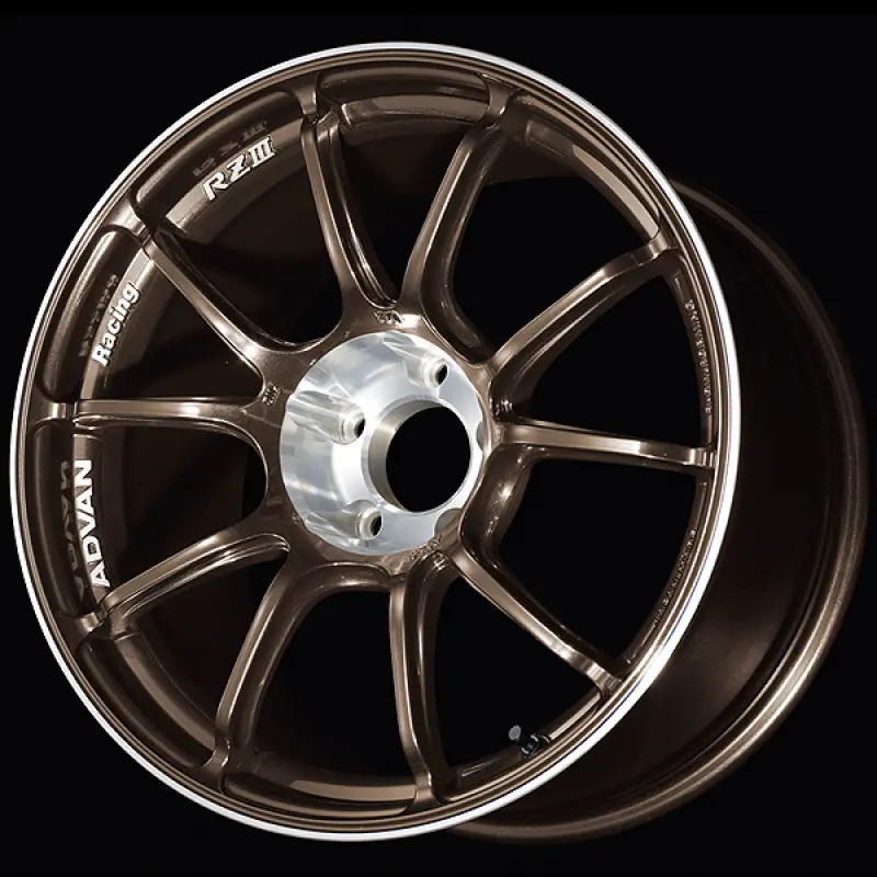 Advan Rziii Performance Wheel – 18X8.5", +38Mm Offset, 5X114.3 Bolt Pattern, 73Mm Bore, Umber Bronze Metallic W/ Diamond-Cut Face 1
