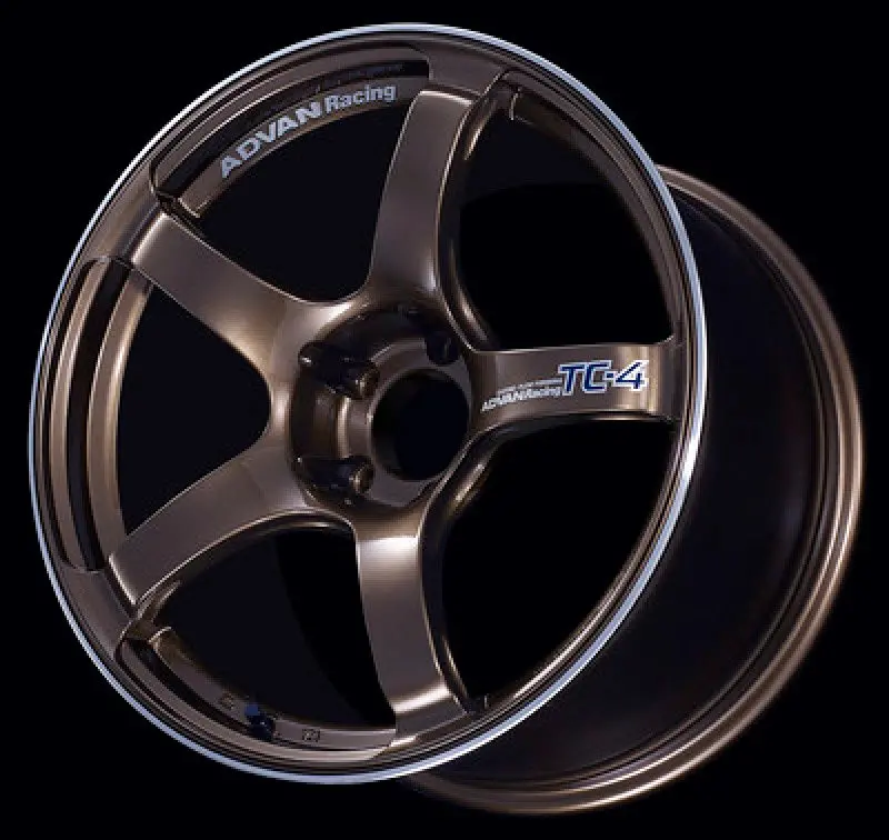 Advan Tc4 Alloy Wheel — 16X6.5", +45 Offset, 4X100 Pcd, Umber Bronze Metallic Finish With Center Ring 1