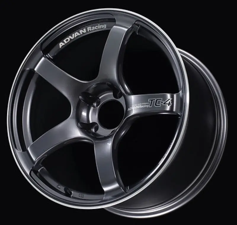 Advan Tc4 Racing Wheel – 16×5.5", +38Mm Offset, 4×100 Pcd, Gunmetal Finish With Center Ring 1