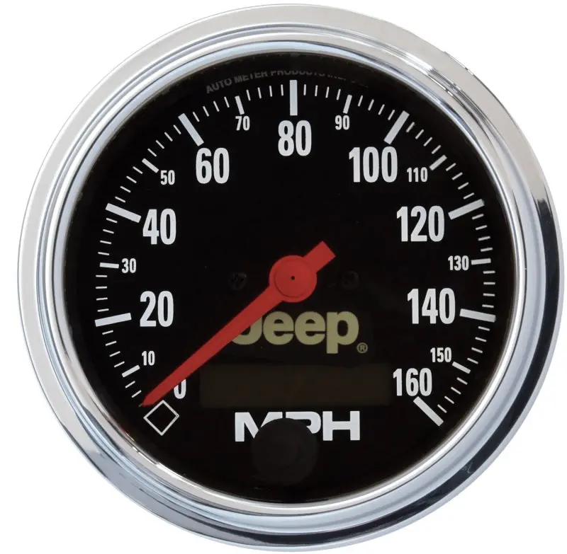 Autometer Jeep 3.375 In-Dash 0-160 Mph Electrical Speedometer Gauge - Programmable 1