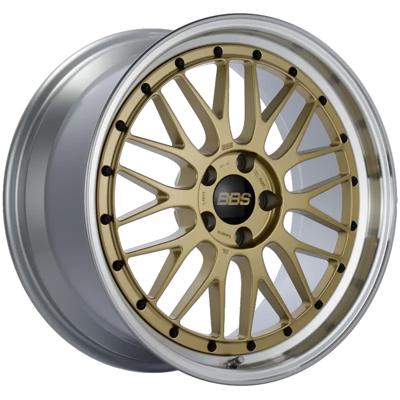 Bbs Lm 19X9 5X112 Et42 Gold Center Diamond Cut Lip Wheel -82Mm Pfs/Clip Required 1
