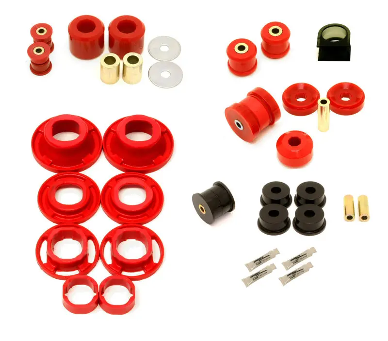 Bmr Total Street Suspension Bushing Kit For 2012–2015 Chevrolet Camaro (5Th Gen) – Bk041/Bk021/Bk022, Black & Red 1