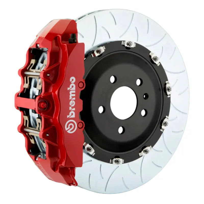 Brembo 03-05 S55/03-06 Cl55 Amg Front Gt Bbk 8 Piston Cast 380X34 2Pc Rotor Slotted Type3-Red 1