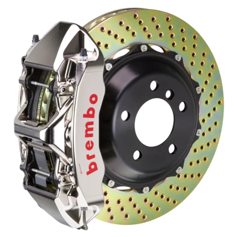 Brembo 05-13 Corvette Front Gtr Bbk 6 Piston Billet 380X32 2Pc Rotor Drilled- Nickel 1