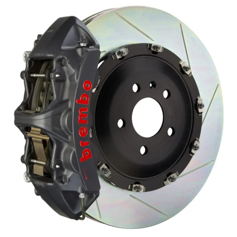 Brembo 16+ Camaro Ls/Lt/Ss Front Gts Bbk 6 Piston Cast 380X34 2Pc Rotor Slotted Type1-Black Ha 1