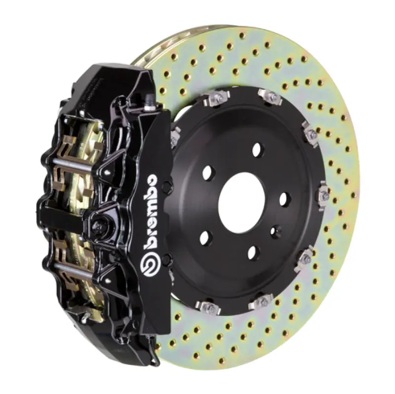 Brembo Front Gt Big Brake Kit For 2020+ Corvette C8 & C8 Z51 – 6-Piston Calipers, 380X34Mm Drilled Rotors, Black Finish 1