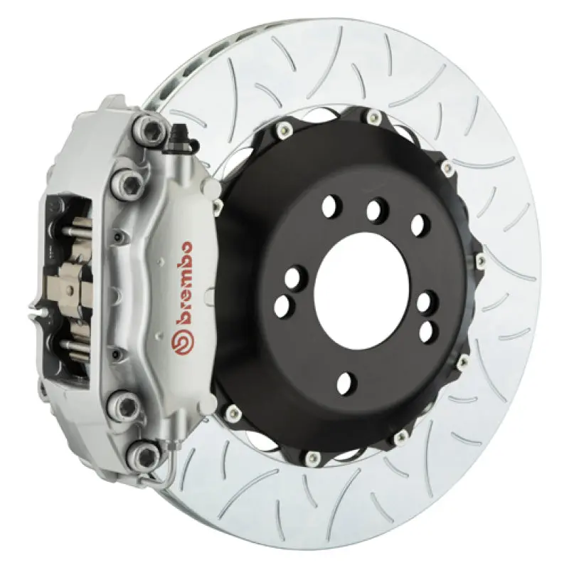 Brembo Rear Big Brake Kit For 2001–2006 Lexus Ls430 – 4-Piston Calipers, 345X28Mm Slotted Two-Piece Rotors In Silver 1