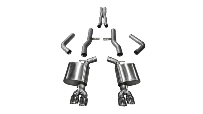 Corsa Xtreme Cat-Back Exhaust System For 2017–2018 Dodge Challenger 5.7L V8 – Dual Rear Exit With 3.5" Polished Tips 1