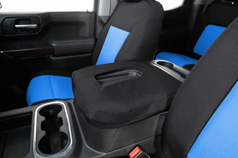Covercraft 21-24 Chevrolet Tahoe/Suburban/ Endura Precisionfitfront Row Seat Covers - Blue/Blk 1