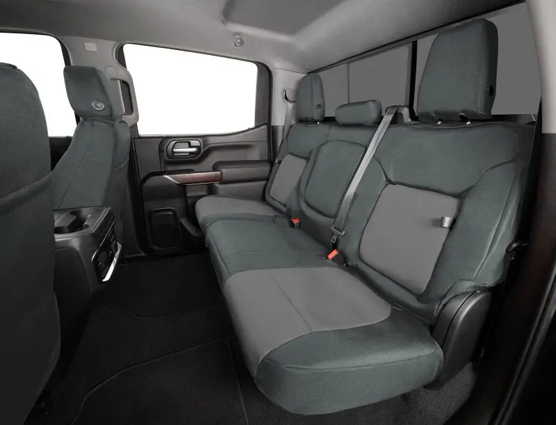 Covercraft Endura Precisionfit Seat Covers For 2021–2024 Ford F-150 Front Row – Charcoal/Silver Trim 1