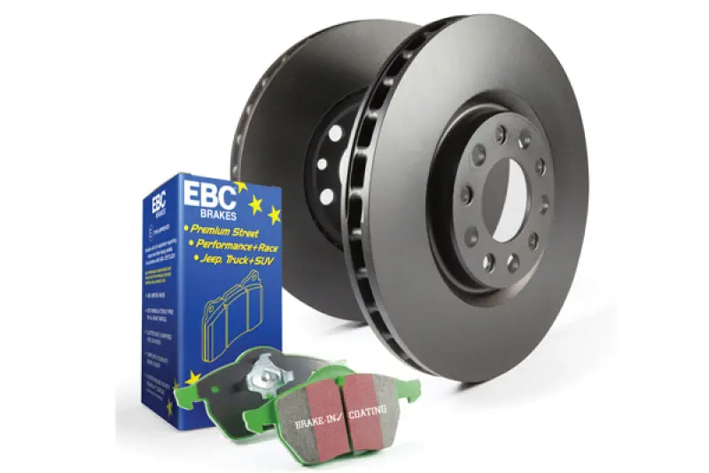 Ebc Greenstuff Brake Pad And Rk Slotted Rotor Kit – Premium Street-Focused Braking Package 1