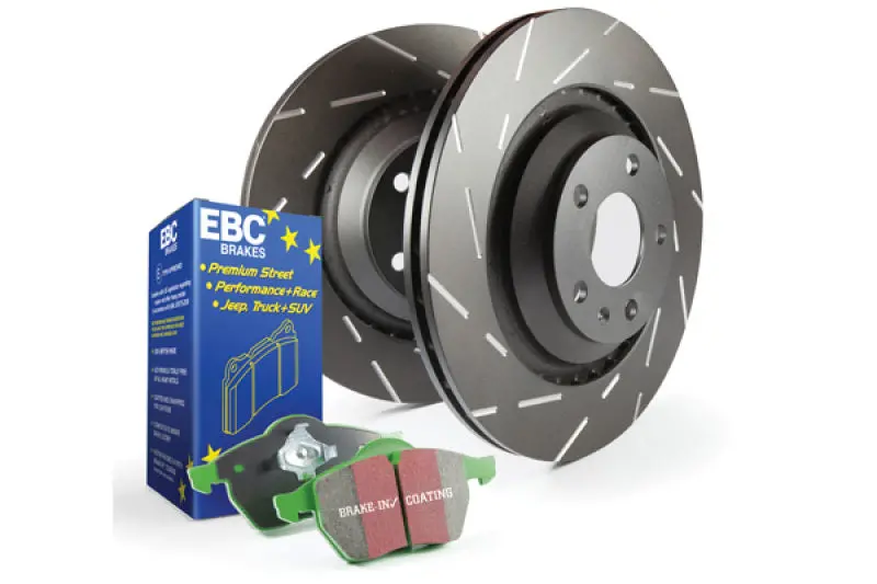 Ebc S2 Brake Kit: Greenstuff Street Pads + Usr Premium Rotors 2