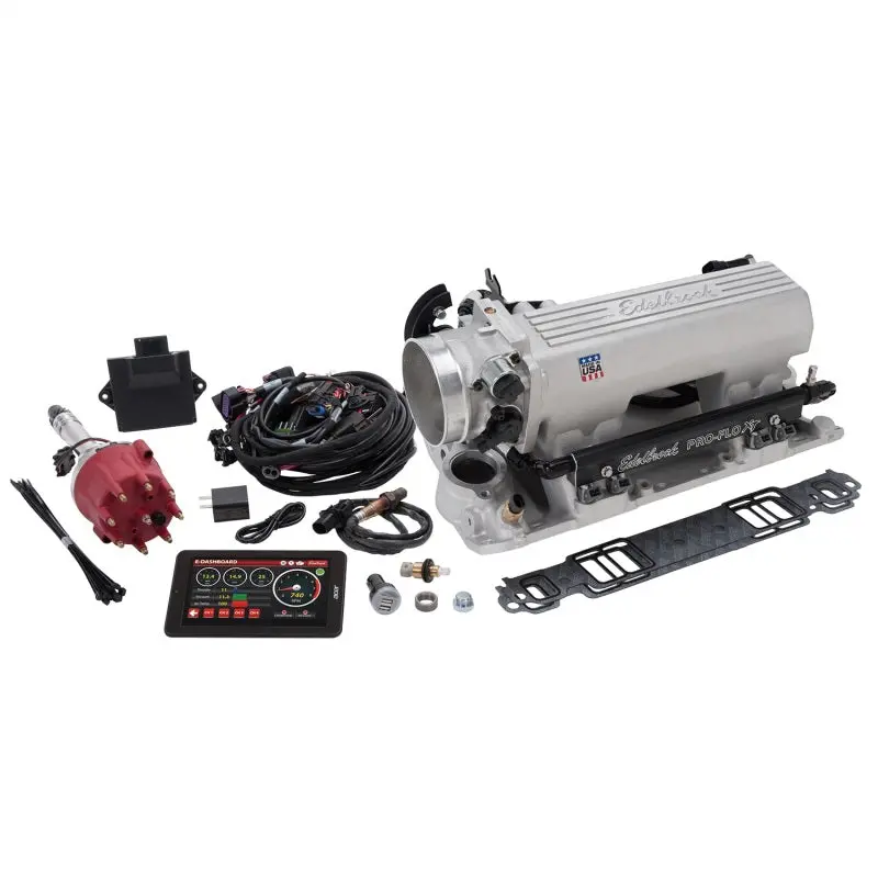 Edelbrock Pro Flo 4 Xt Efi System Seq Port Sbc 1986 & Earlier 625 Max Hp 35Lb/Hr Satin Finish 1