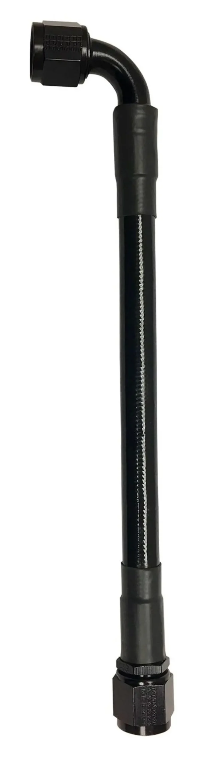 Fragola -8An Ext Black Ptfe Hose Assembly Straight X 90 Degree 36In 1