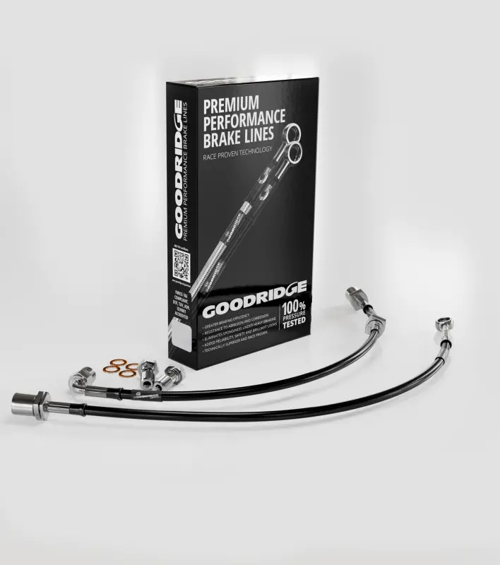 Goodridge 05-19 Chrysler 300 5.7L V8 Stainless Steel Front Brake Lines 2