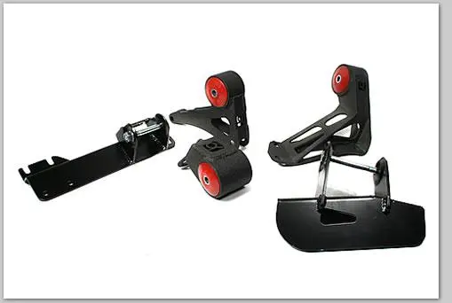 Innovative K-Series Engine Mounts For 1988–1991 Honda Civic – Black Steel Brackets With 75A Bushings 2