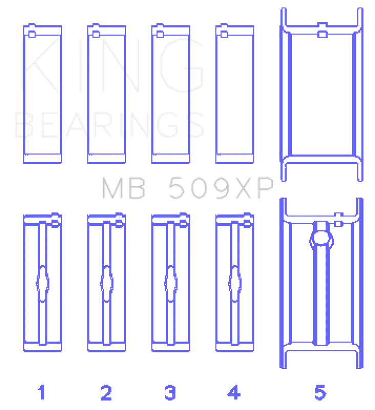King Engine Bearings Stdx Main Bearing Set For Chevrolet 400Ci V8 1