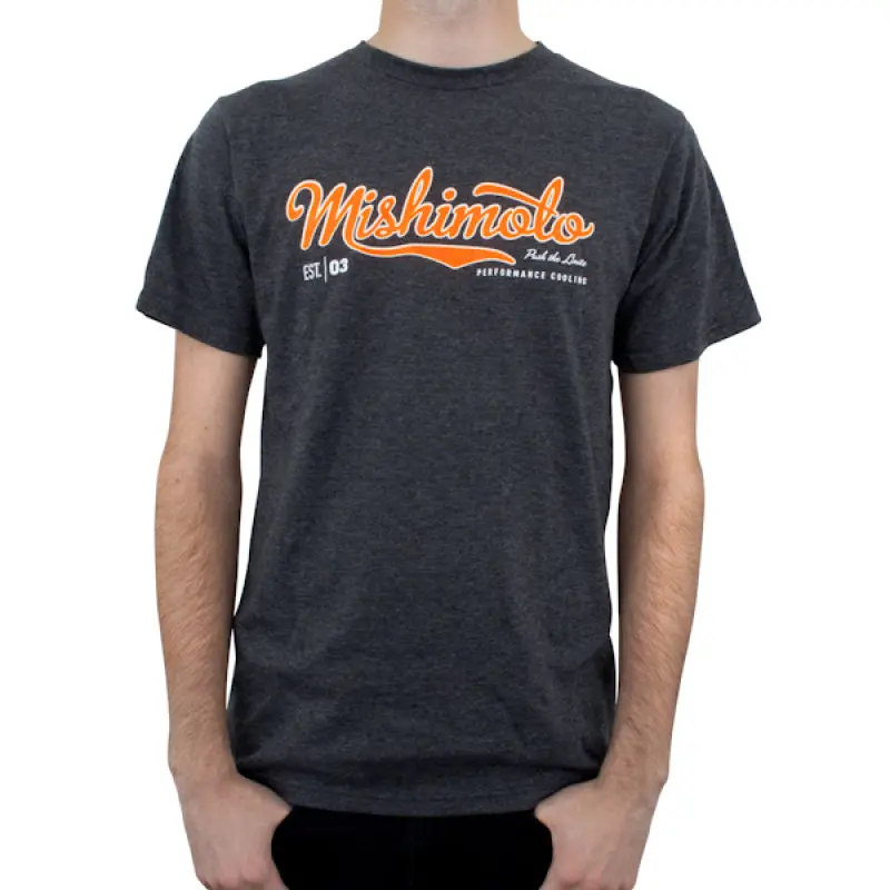 Mishimoto Athletic Script T-Shirt – Men’S Gray, Size Xl 1