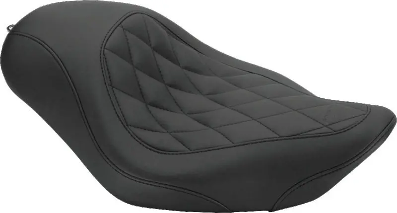 Mustang 02-08 Honda Vtx1800C Sport Touring 2Pc Seat W/Driver Backrest - Black 1