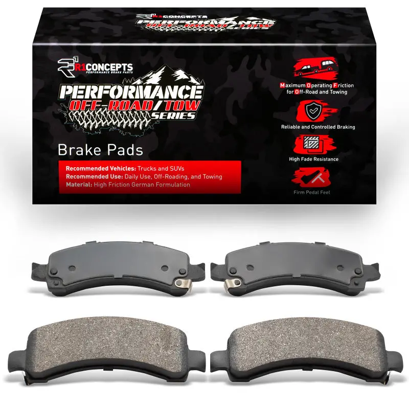 R1 02-14 Cadillac Escalade Ext Rear Performance Off-Road/Tow Brake Brake Pads 1