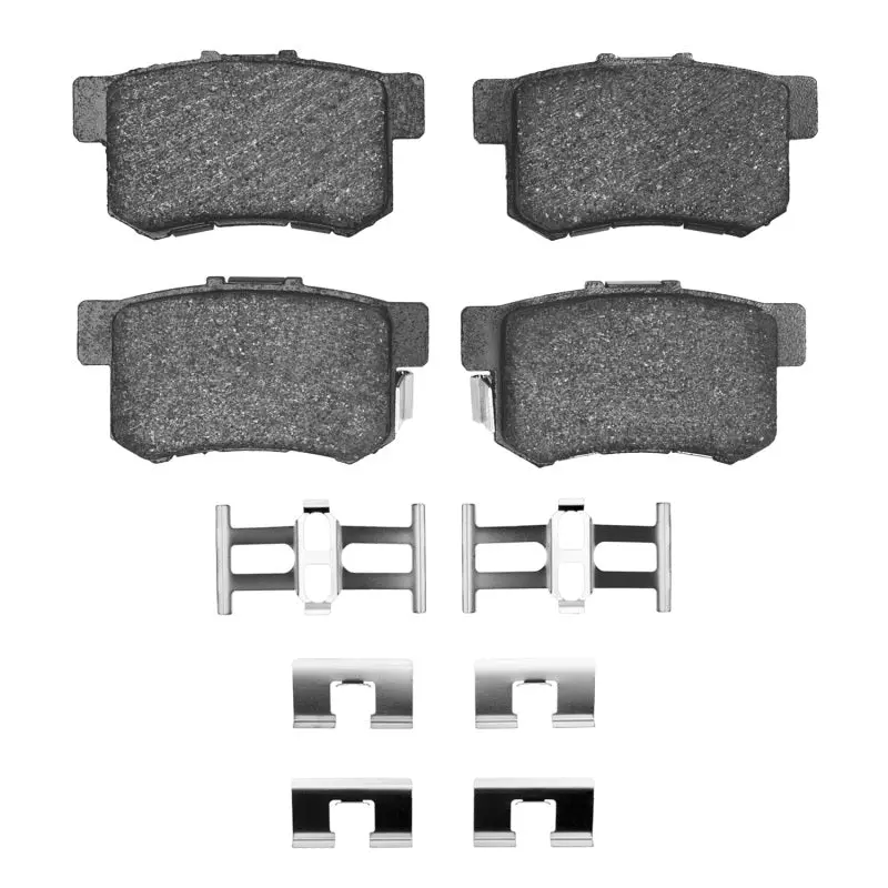 R1 Semi-Metallic Rear Brake Pad & Hardware Kit — Compatible With 1991–2012 Acura Tl 1