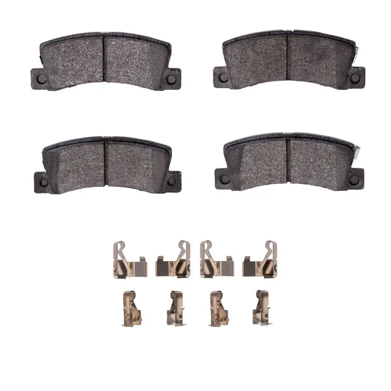 R1 Semi-Metallic Rear Brake Pad & Hardware Kit For 1990–2003 Lexus Es300 1