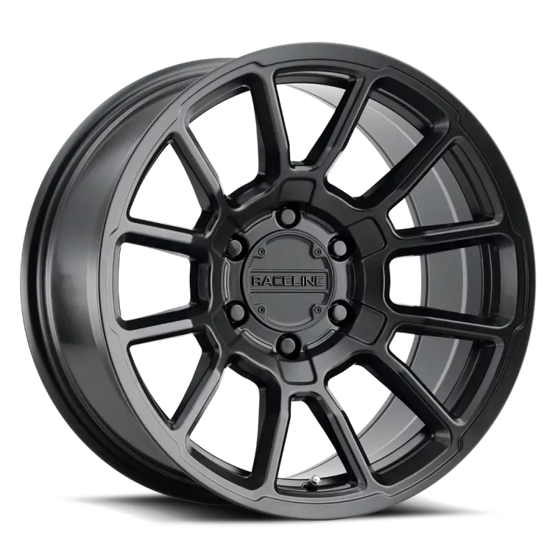 Raceline 20X9 Satin Black Alloy Wheel – 8X170 Bolt Pattern, Zero Offset, 125.2Mm Center Bore 1