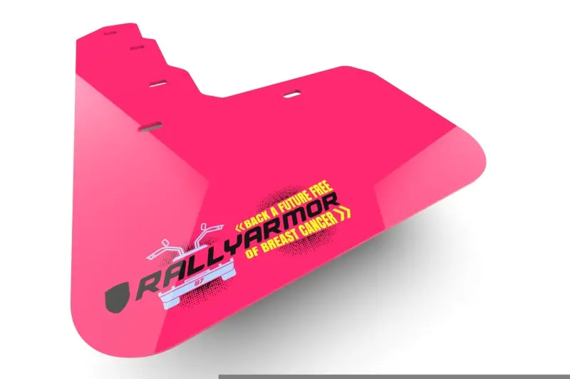 Rally Armor 15-21 Mkvii Vw Golf/Gti/Tsi/At/Sw Pink Mud Flap Bce Logo 2
