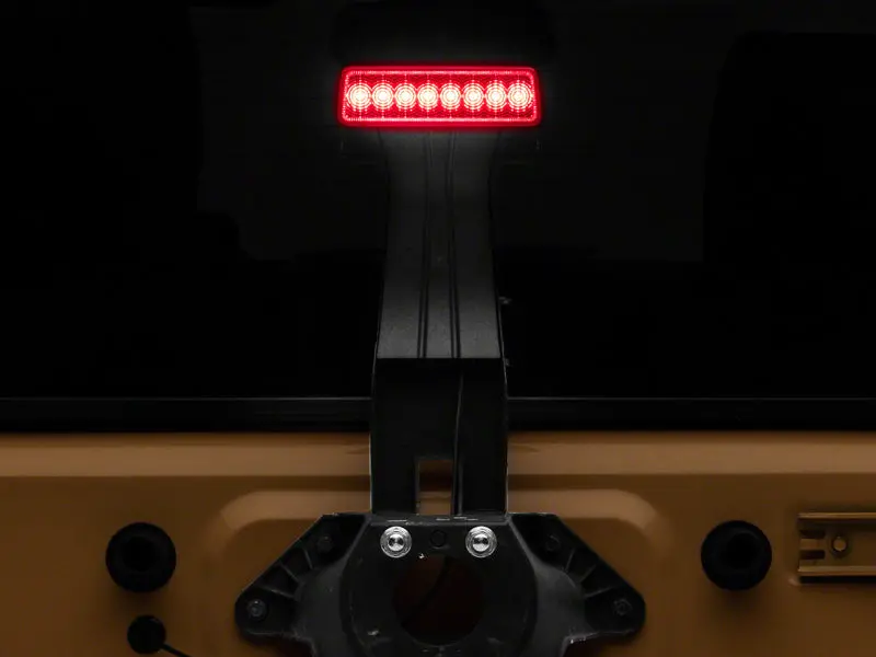 Raxiom Hyper Flash Led Third Brake Light For 2007–2018 Jeep Wrangler Jk — Axial Series, Red Lens 1