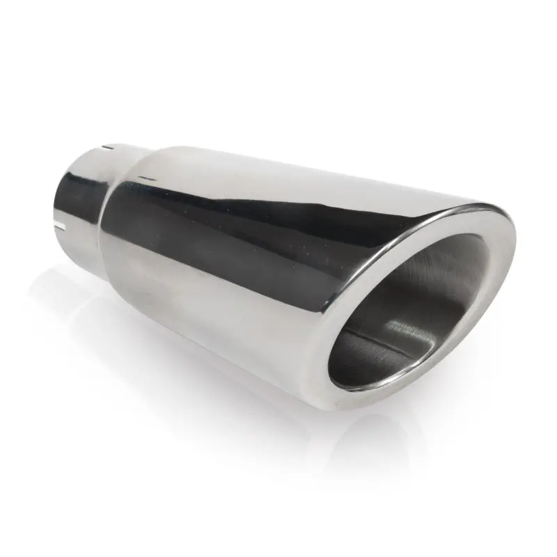 Stainless Works Double-Wall Exhaust Tip – 4" Body, 2.5" Inlet, Slash-Cut Design 1