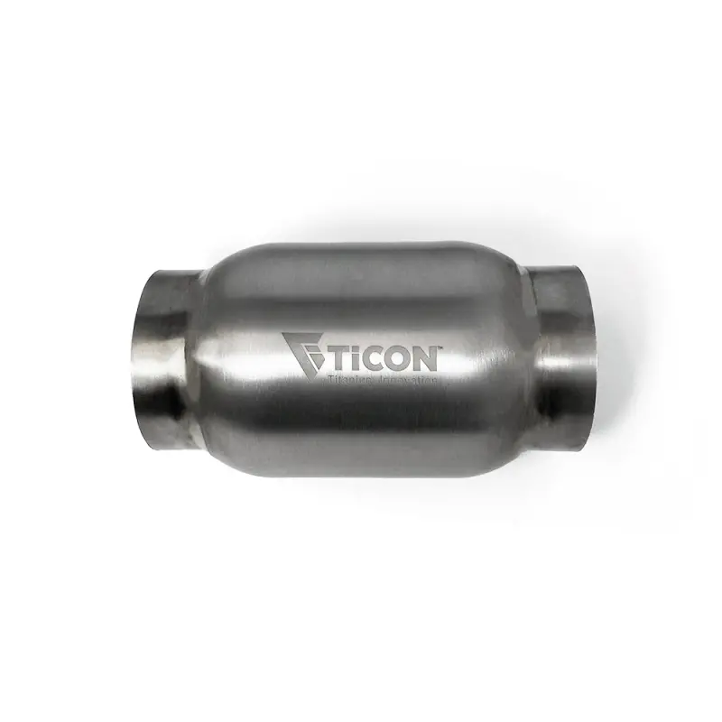 Ticon Industries Titanium Bullet Resonator – 2.5" Inlet/Outlet, 3.5" Body, 7" Overall Length 1
