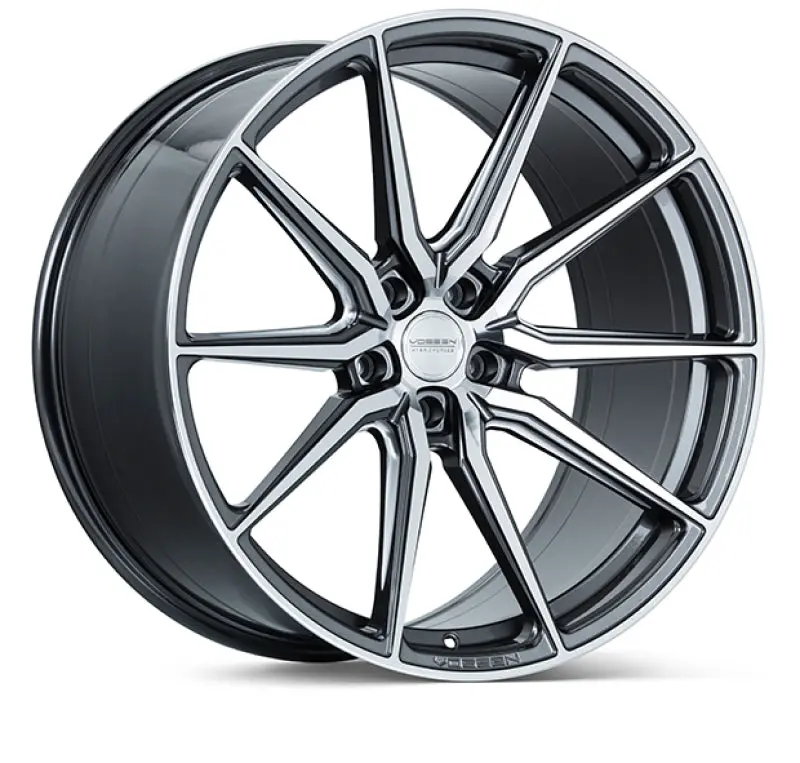 Vossen Hf-3 Gloss Graphite Polished Wheel: 19X8.5", 5X112 Bolt Pattern, Et30 Offset 1