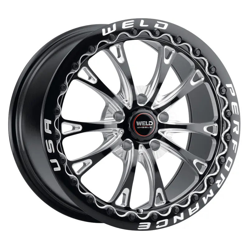 Weld Belmont Gloss Black Beadlock Wheel – 18X10.5In, 5X120.65 Bolt Pattern, Et65 Offset, 8.25In Backspace 1