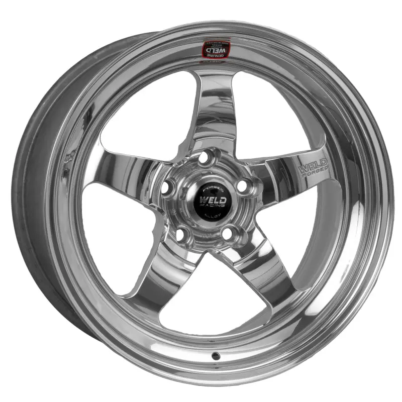 Weld S71 Drag Wheel – 17X8", 5X4.75", 6.3" Backspace, Polished Non-Beadlock 1