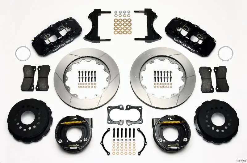 Wilwood Aero4 Rear Parking Brake Kit – 14" Rotor, Fits 1958–1964 Oldsmobile & Pontiac, 2.81" Offset 1