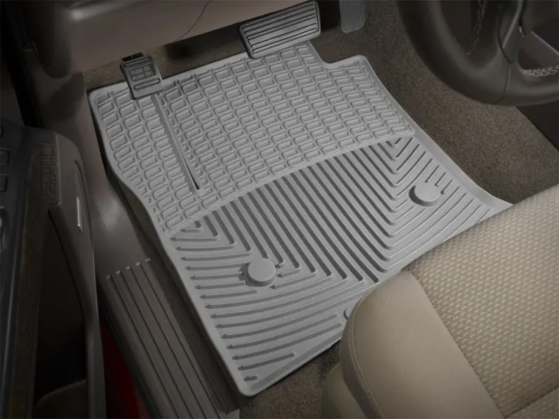 Wt Rubber Front Floor Mats – Grey, Universal Fit 1
