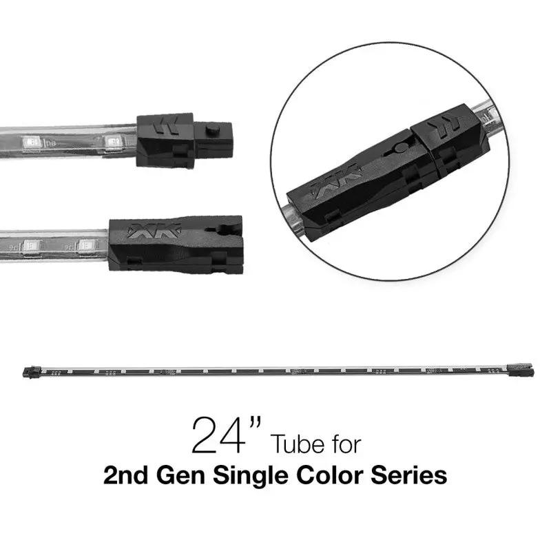 Xk Glow Led Light Tube – 24" Single-Color, Light Blue, 2Nd Generation 1